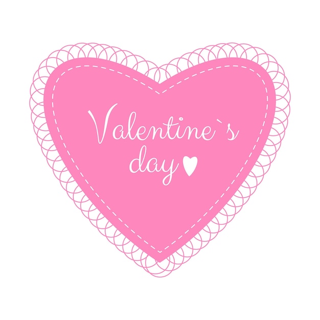 Szczęśliwych Walentynek Romantyczny Kartkę Z życzeniami Z Różowym Sercem