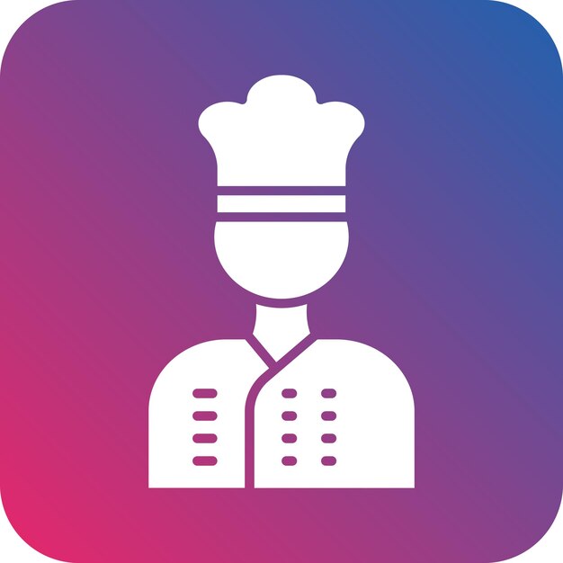 Szefów kuchni z szefem kuchni na nim
