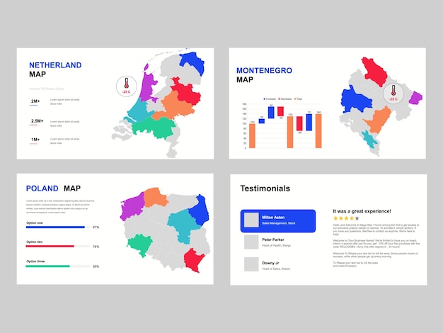 Sześć ponumerowanych prostokątnych ramek umieszczonych w poziomym rzędzie Koncepcja 6 etapów strategii marketingowej