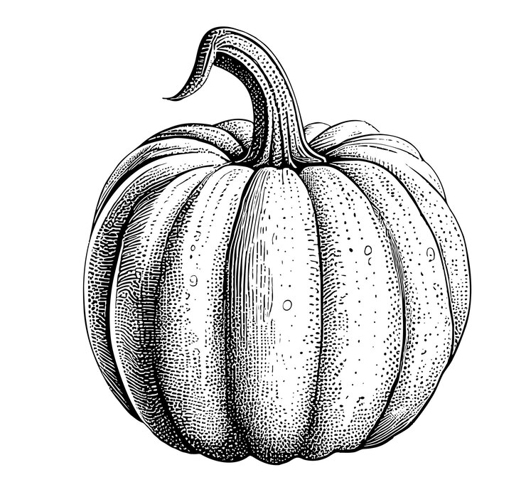 Wektor szkic dyni ręcznie rysowane ilustracji wektorowych warzywa