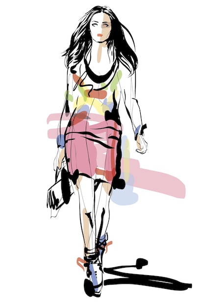 Szkic modeli mody
