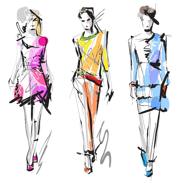 Szkic modeli mody