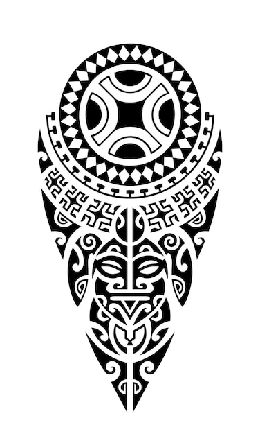 Szkic Tatuażu W Stylu Maoryskim Na Nogę Lub Ramię