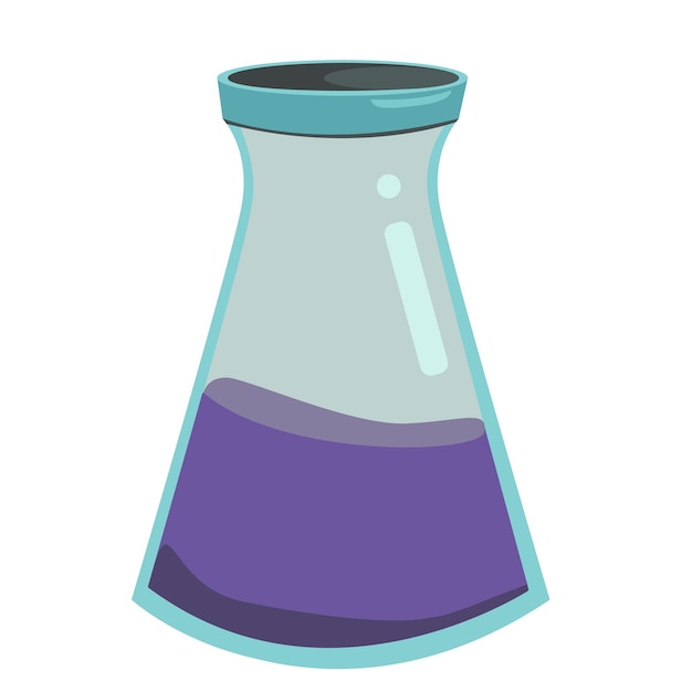 Szklane kolby laboratoryjne i probówki Eksperymenty chemiczne i biologiczne