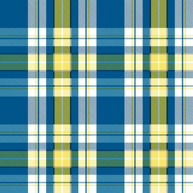 Szkocja w kratę w kolorach ukraińskiej flagi bez szwu wzór tkaniny tekstury