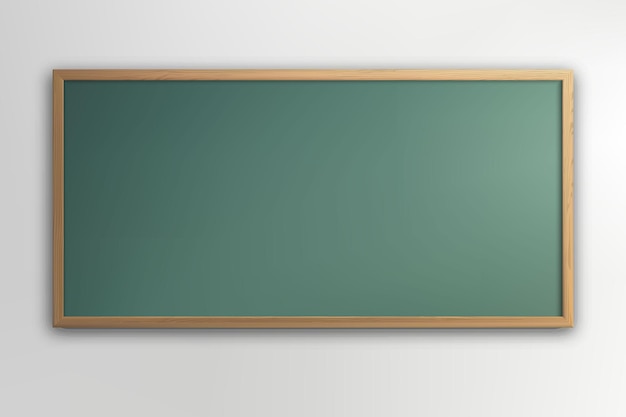 Plik wektorowy szkółka z drewnianą tablicą izolowaną na tle ściany klasy