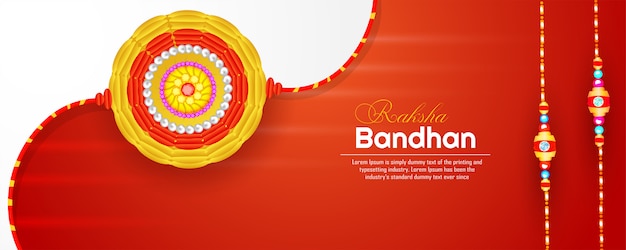 Plik wektorowy sztandar raksha bandhan