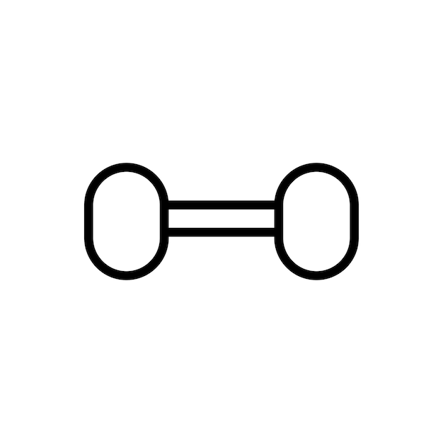 sztanga ikona wektor szablon logo modna kolekcja płaska konstrukcja