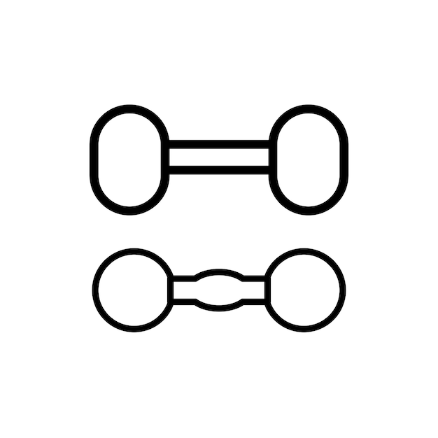 sztanga ikona wektor szablon logo modna kolekcja płaska konstrukcja