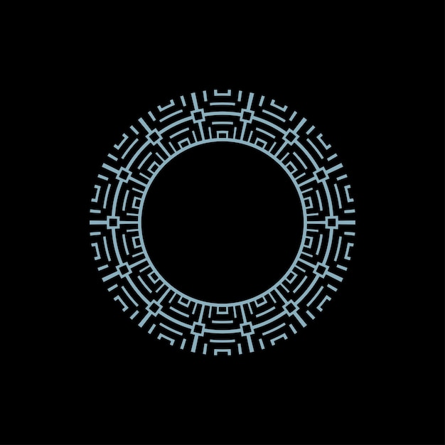 Plik wektorowy sztuka abstrakcyjna ozdobny krąg ozdobny wzór ramki