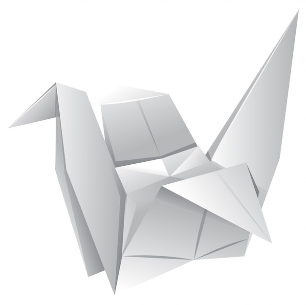 Sztuka Origami Z Papierowym Ptakiem