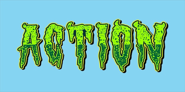 sztuka słowna typografia ilustracja wektor akcji