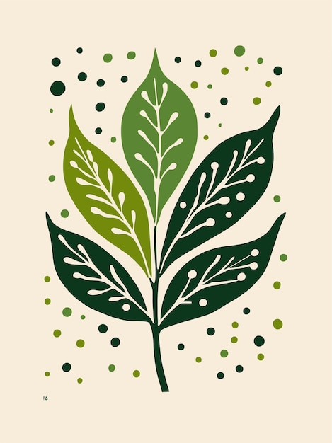 Sztuka wektorowa przyrody botanicznej