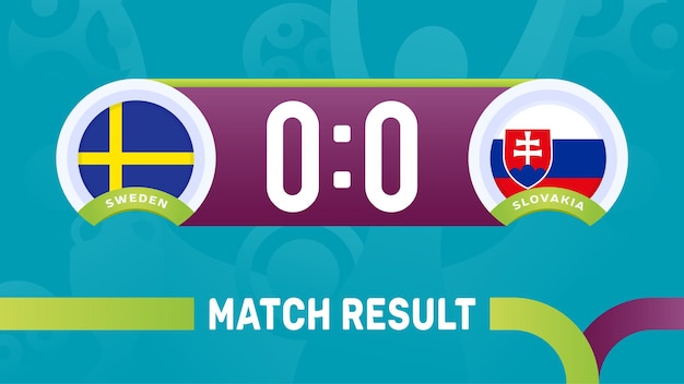 Szwecja Słowacja Wynik Meczu, Mistrzostwa Europy W Piłce Nożnej 2020 Ilustracja