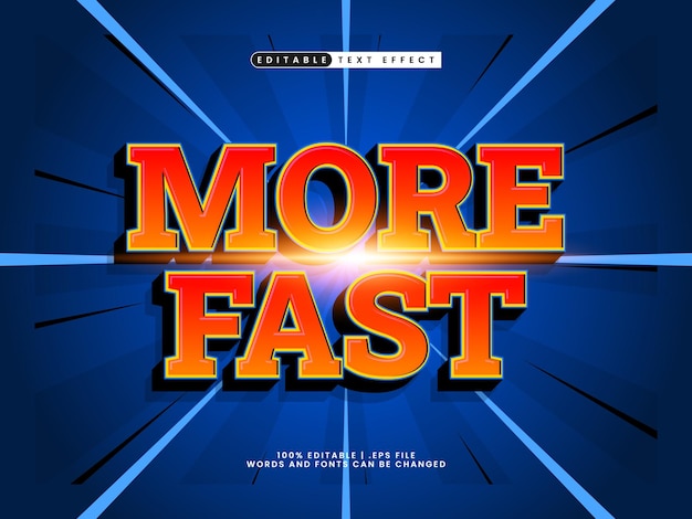 Szybciej edytowalny efekt tekstu w stylu speed