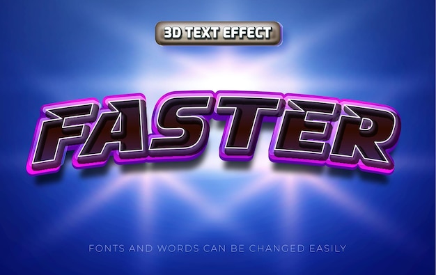 Szybszy edytowalny styl efektu tekstowego 3D