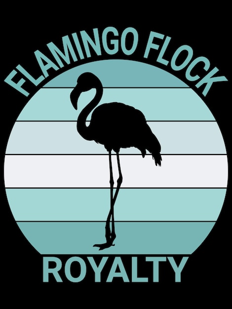 T-shirt Flamingo Flock Royalty