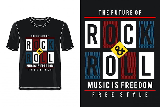 T-shirt Future Rock And Roll