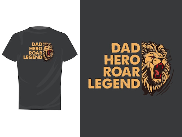 T-shirt ojca, bohatera i legendy.