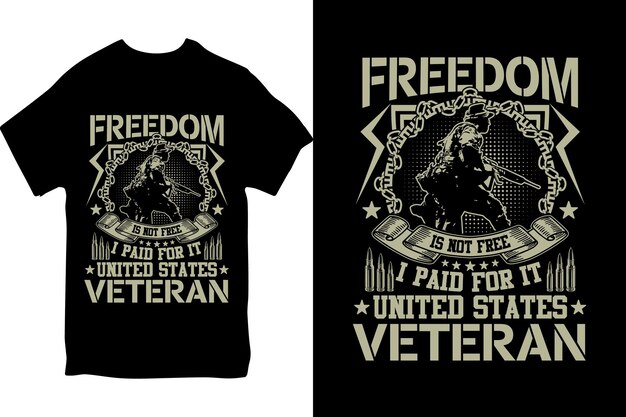 T-shirt Proud Veteran Of The United States Army Lub T-shirt Weterana Stanów Zjednoczonych Lub Projekt Koszuli Weterana