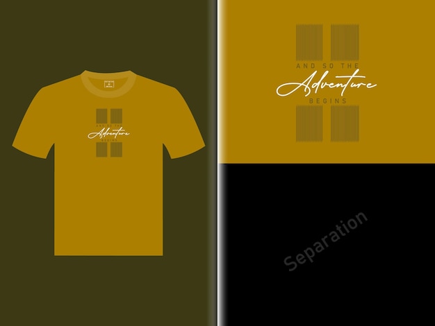 T-Shirt Przygodowy Wektorowy Projekt