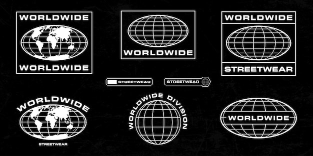 T-shirt streetwear typografia inspiracja projektowa szablony