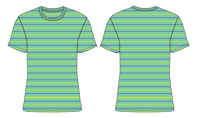 Plik wektorowy t shirt techniczny moda płaski szkic wektor ilustracja szablon