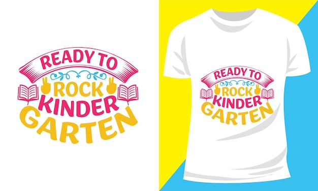 Plik wektorowy t - shirt z napisem „gotowy na rockowy ogródek”.