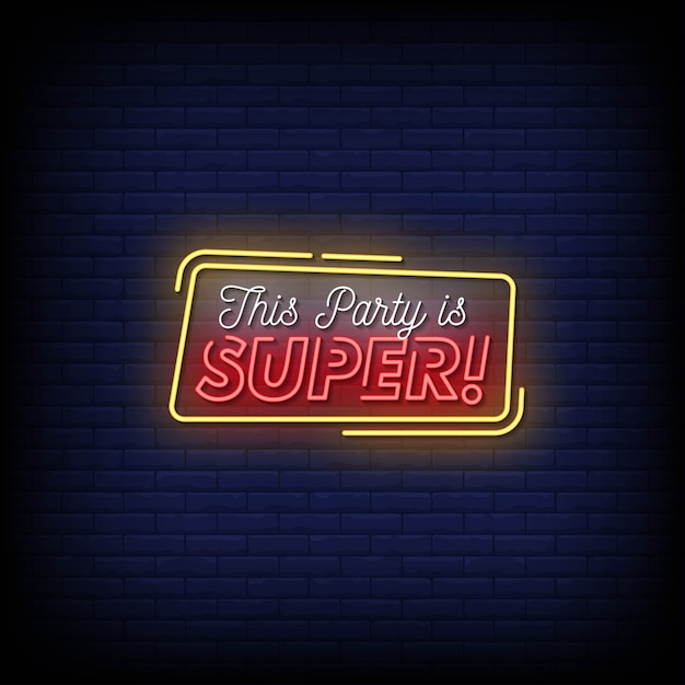 Ta Impreza To Tekst W Stylu Super Neon Signs