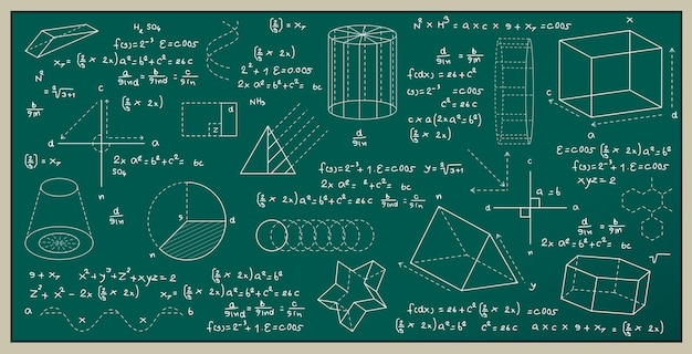 Tablica Napisana Fizyką I Wzorami Matematycznymi