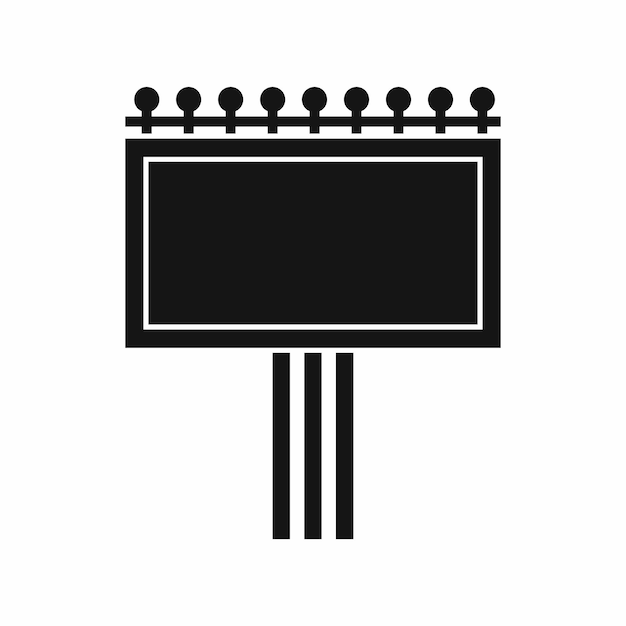 Tablica z ikoną statystyki w prostym stylu na białym tle Symbol informacji