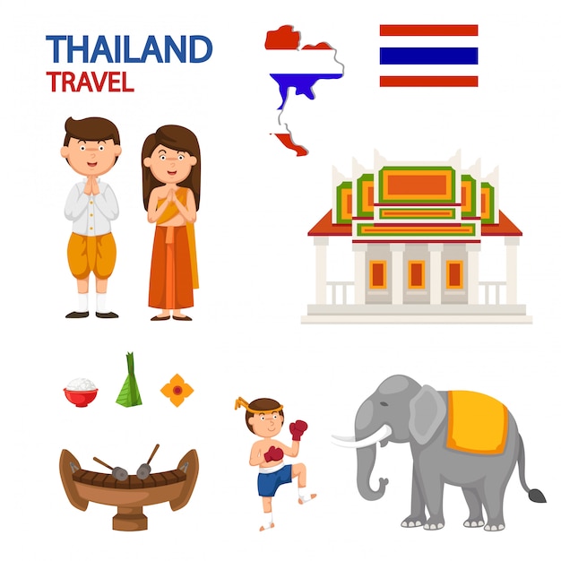 Tajlandia podróżuje wektor