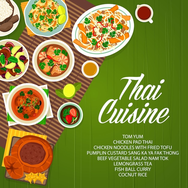 Tajskie Jedzenie Kuchnia Tajlandzka I Menu Dań Azjatyckich