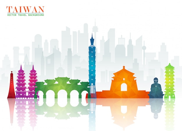 Tajwan Landmark Global Travel And Journey Papier