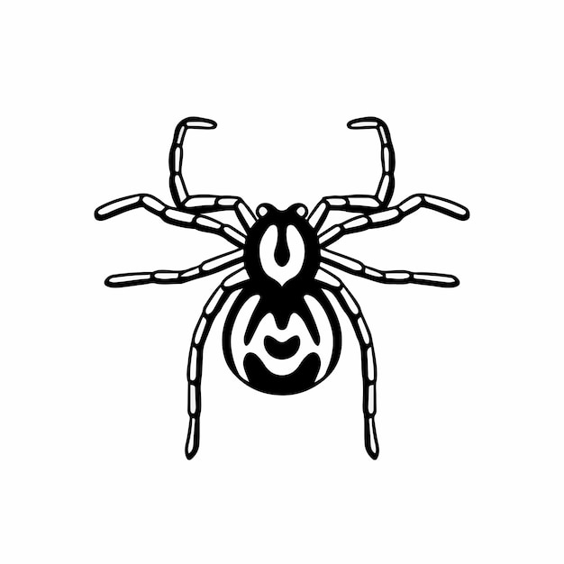 Tarantula Logo Symbol Wzornik Projekt Tatuaż Wektor Ilustracja