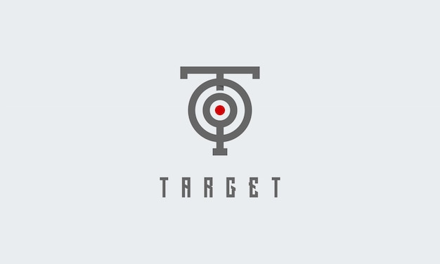 Plik wektorowy target logo projektuje wektor koncepcyjny, początkowy symbol logo target spot