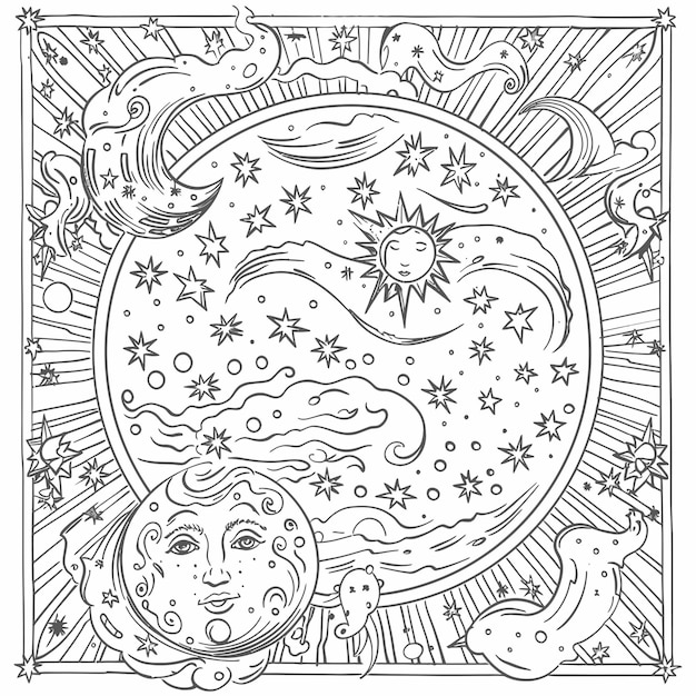Tarot LINE ART