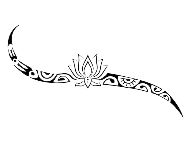 Tattoo Maori Design Etniczne Dekoracyjne Orientalne Ornament Art Tribal Tattoo Szkic Wektora Tatuażu