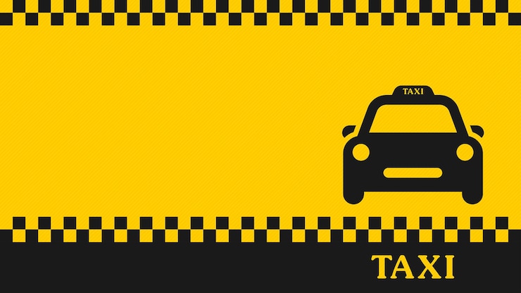 Taxi znak transportu tło. Taksówka