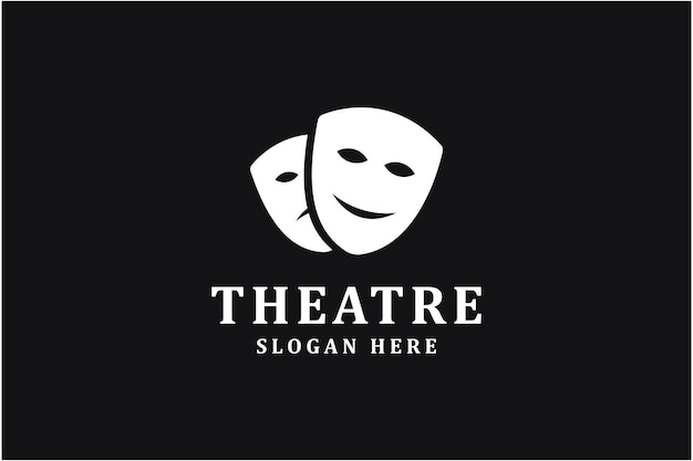 Teatr Operowy Uśmiech I Smutny Projekt Logo Maski