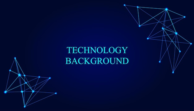 Technologia abstrakcyjne tło połączenia linii i kropek Koncepcja sztucznej inteligencji Połączenie danych cyfrowych i koncepcja dużych danych Wizualizacja danych cyfrowych Ilustracja wektorowa