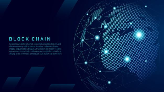 Technologia Blockchain z globalną koncepcją połączeń