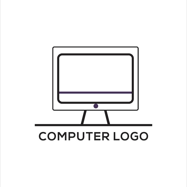 Technologia komputerowa Pixel Szablon logo projektuje komputer Szablon logo usługi projektuje komputer