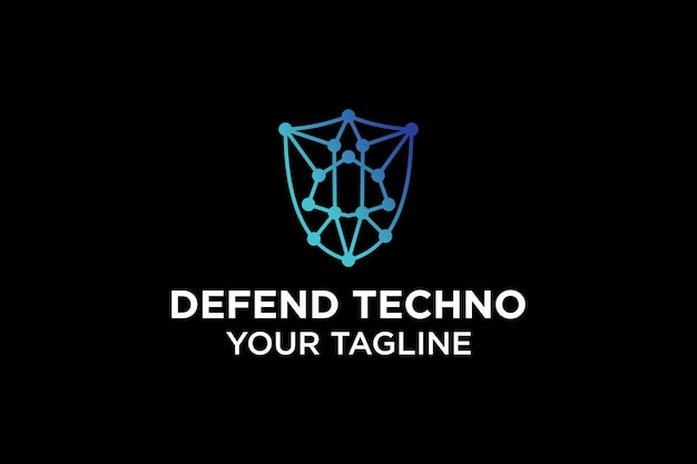 Technologia Logo Bezpieczeństwa Dla Twojej Firmy, Logo Tarczy Dla Danych Bezpieczeństwa