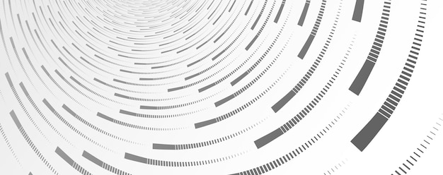 Technologia przepływu dużych danych i nauka wektorowe tło abstrakcja technologiczna z liniami elektronika i styl cyfrowy w perspektywie 3D ilustracja abstrakcyjna
