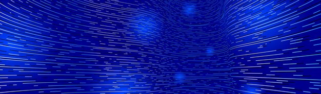 Technologia przepływu dużych danych i tło wektor nauki, abstrakcja techniczna z liniami elektronicznymi i cyfrowym stylem w trójwymiarowej perspektywie wymiarowej, abstrakcyjna ilustracja.