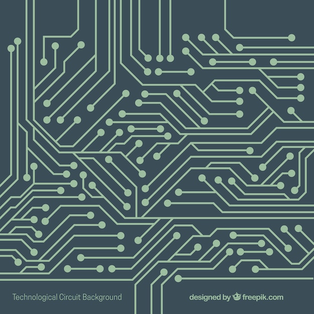 Plik wektorowy technologia tła z obwodem