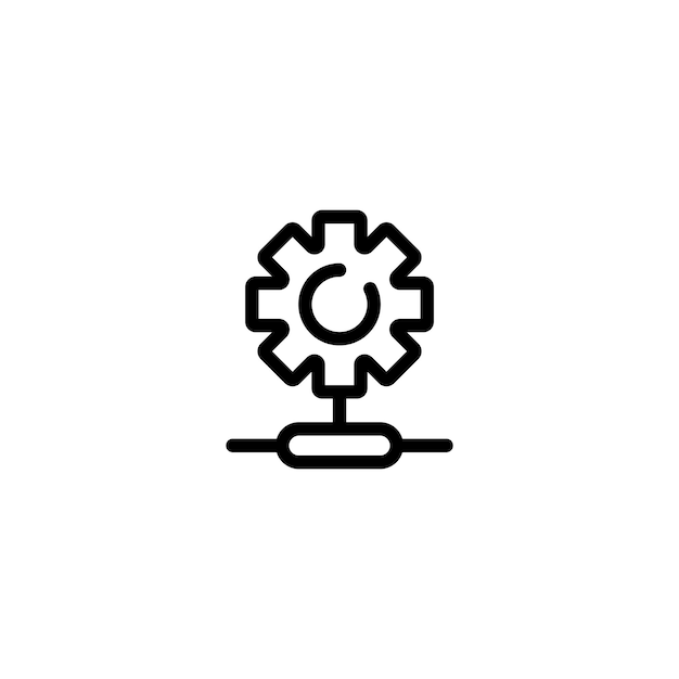 Technologia znak wektor symbol sieci