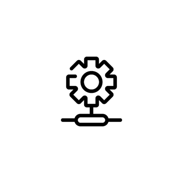Technologia znak wektor symbol sieci