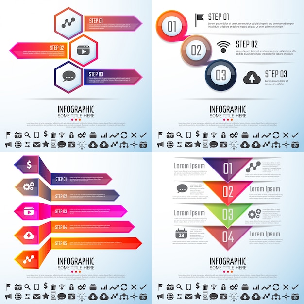 Plik wektorowy technologii etykietek pieczęć infograficznych abstrakcyjnych nowoczesnych